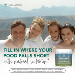 Antioxidant-rich NutriVerus packaging emphasizing immune-support potential.