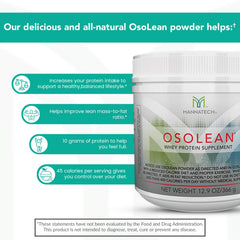 Glass filled with OsoLean shake, ready for a nutritious refresh.