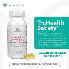 Mannatech TruHealth Satiety capsules designed for balanced appetite and nutrient utilization.
