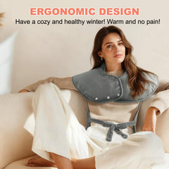 MargGona heating pad targets neck and shoulders for soothing relief