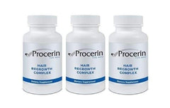 Marine Essentials Procerin tablet bottle designed for daily hair regrowth support.