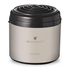 Marriott Rooted refill packaging closeup highlighting the signature aroma for home fragrance.