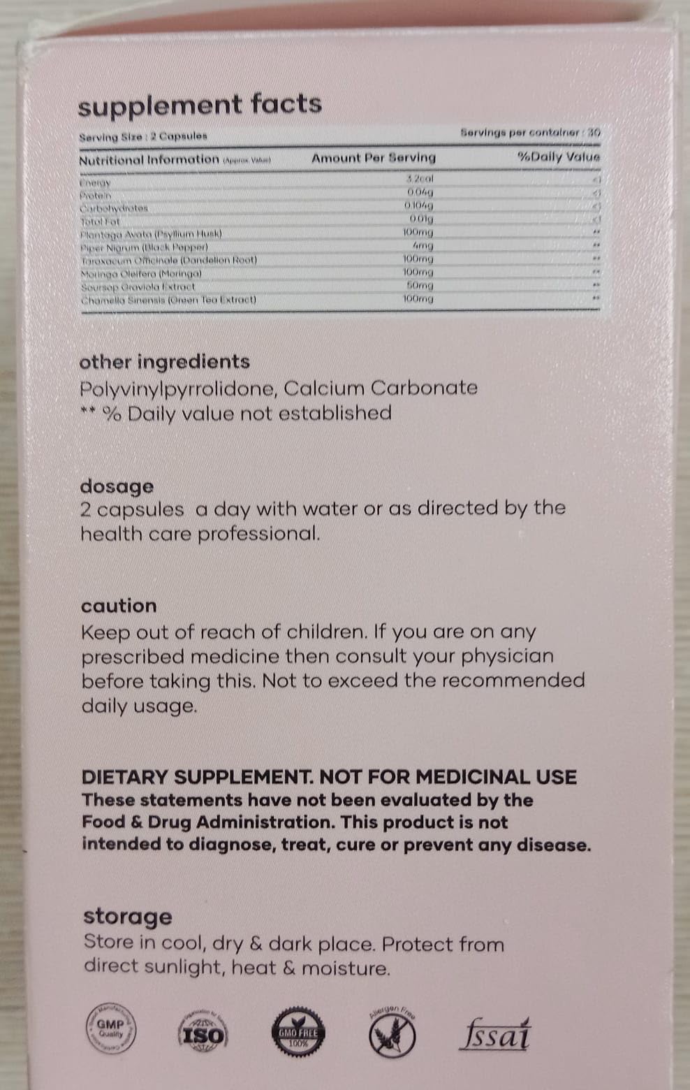 Mars by GHC clean label non stimulant herbal capsule