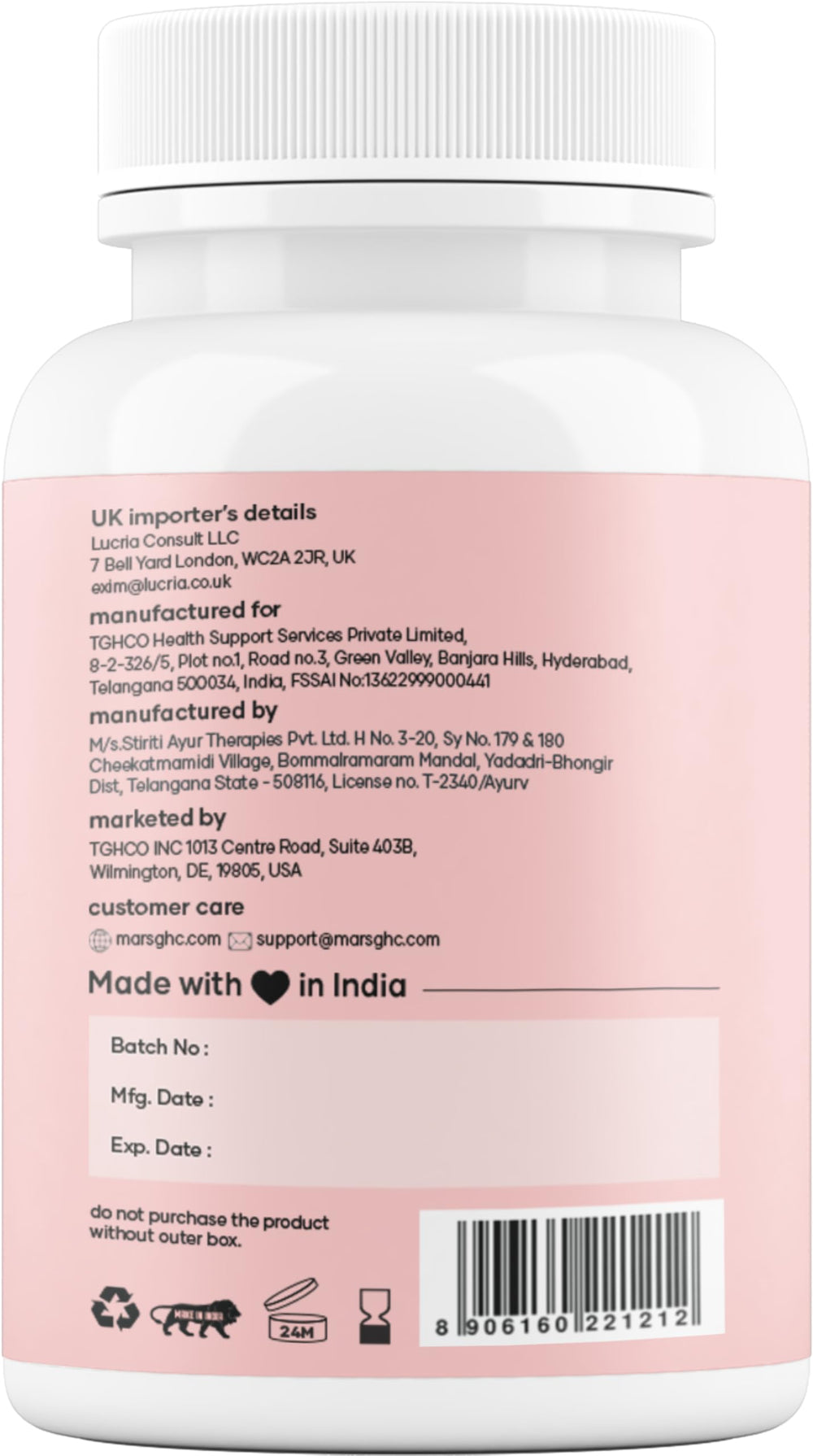 Mars by GHC Fat Burn capsules after-meal use for daily routine support