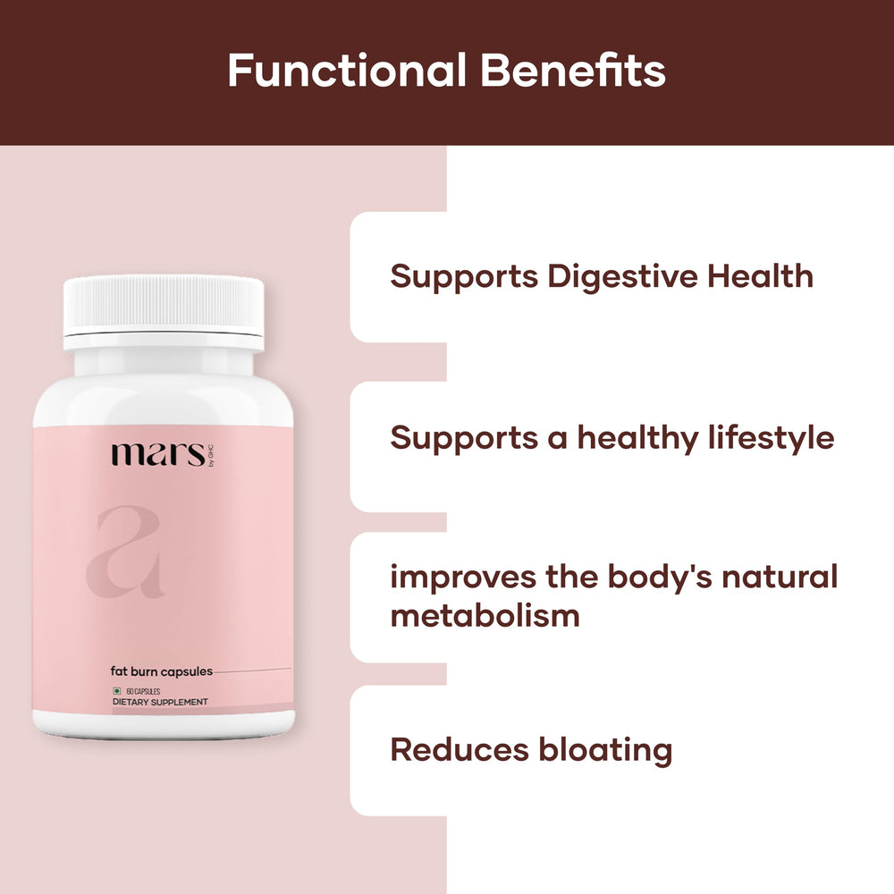 Mars by GHC Fat Burn capsules moringa plant capsules for holistic energy support