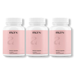 Mars by GHC Fat Burn capsules bottle with psyllium husk supporting daily fiber and fullness