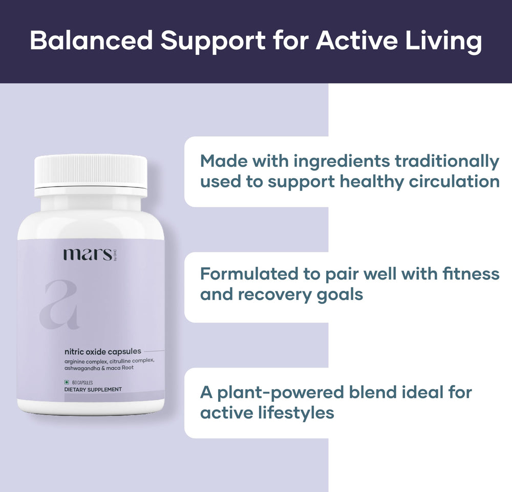 Mars by GHC Nitric Oxide Capsules pack of 2 emphasizes value and convenience for workouts