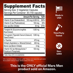 Mars Men Booster Shilajit powder jar for resilience