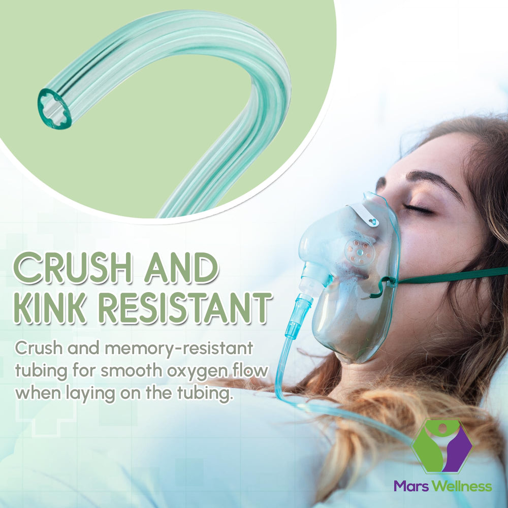 Mars Wellness tubing lies flat when uncoiled to minimize torque on the cannula.