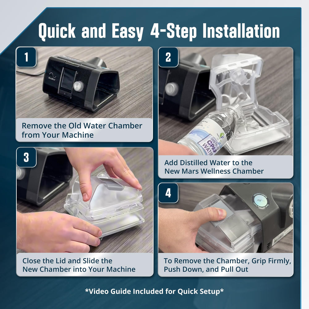 Mars Wellness water chamber designed for easy cleaning and quick setup.