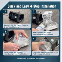 Mars Wellness water chamber designed for easy cleaning and quick setup.