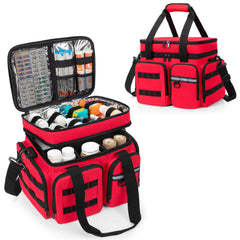Marscamd Medicine Organizer Bag with insulated pocket keeps meds cool on trips