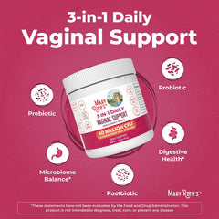 MaryRuth's 3-in-1 Probiotics batch-info showcases clean-label, non-GMO credentials.