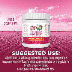 MaryRuth's 3-in-1 Probiotics vegan-formula communicates plant-based gut balance.