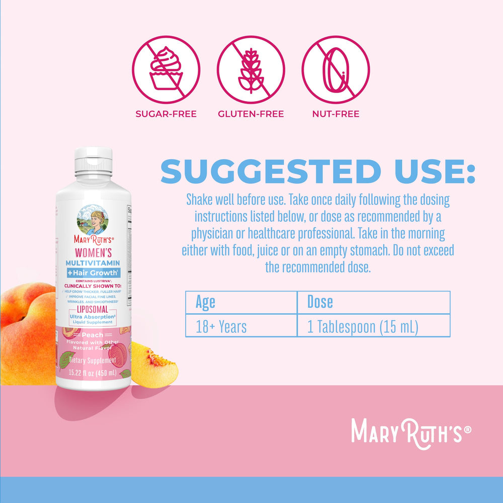 MaryRuth's biotin 10000mcg capsule supports healthy hair and skin.