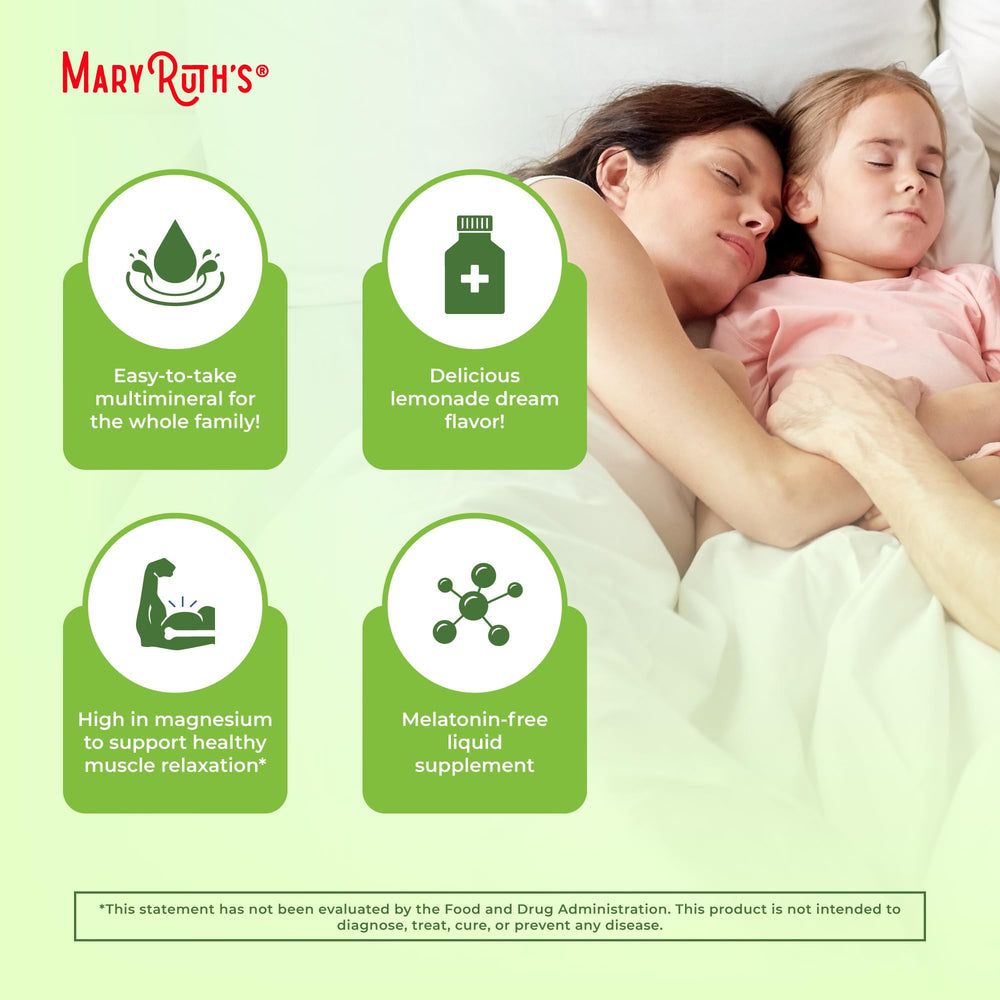 Easy measuring dropper from MaryRuth's Nighttime Multimineral for family dosing