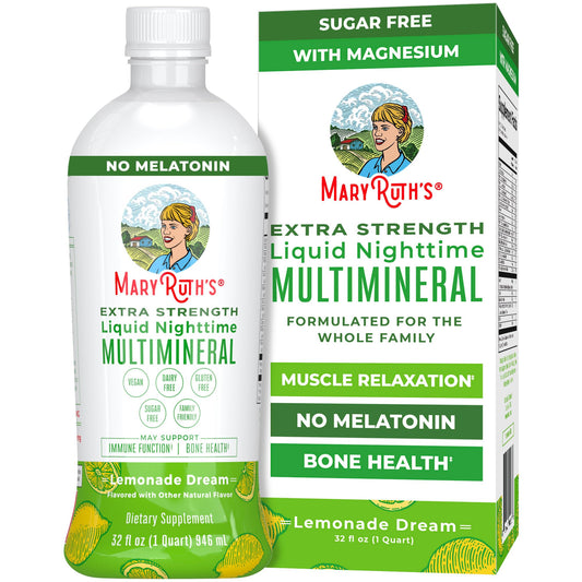 MaryRuth's Extra Strength Nighttime bottle pour for a relaxing bedtime ritual