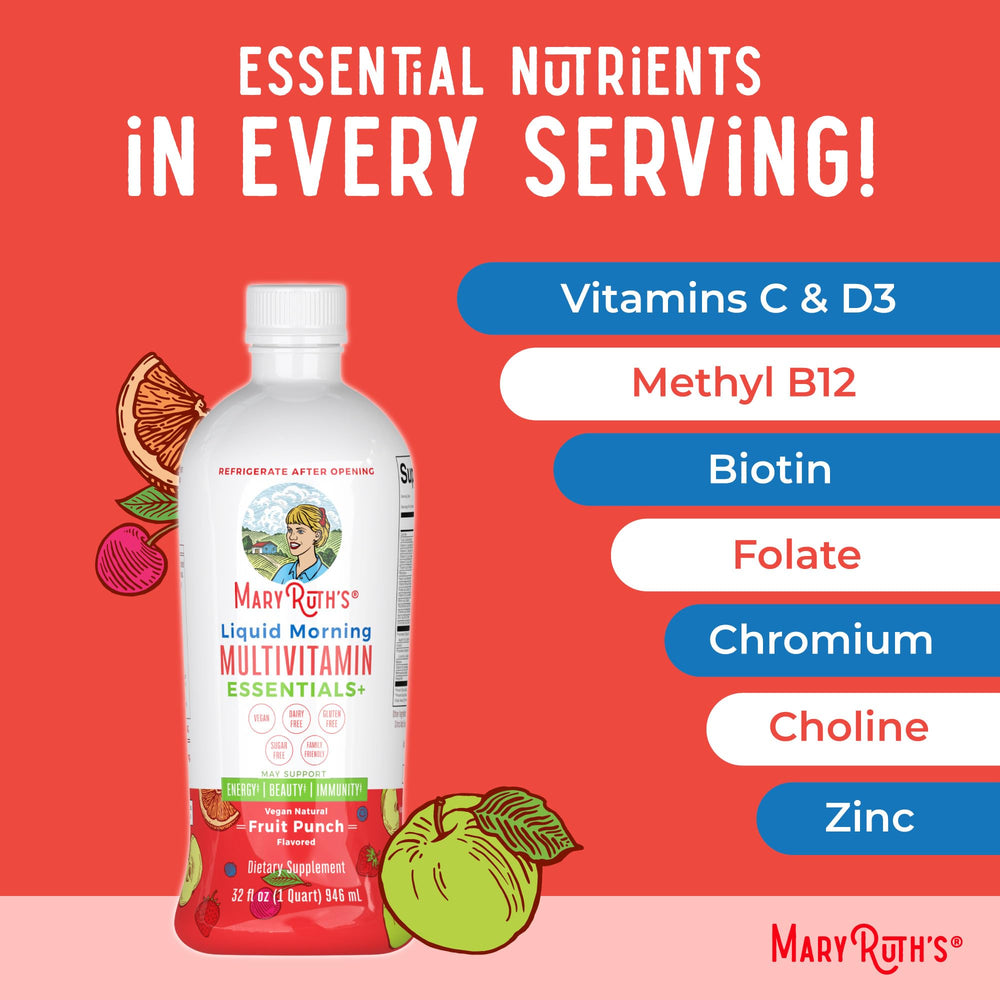 MaryRuth's Essentials with vitamin B12 for daily energy support.