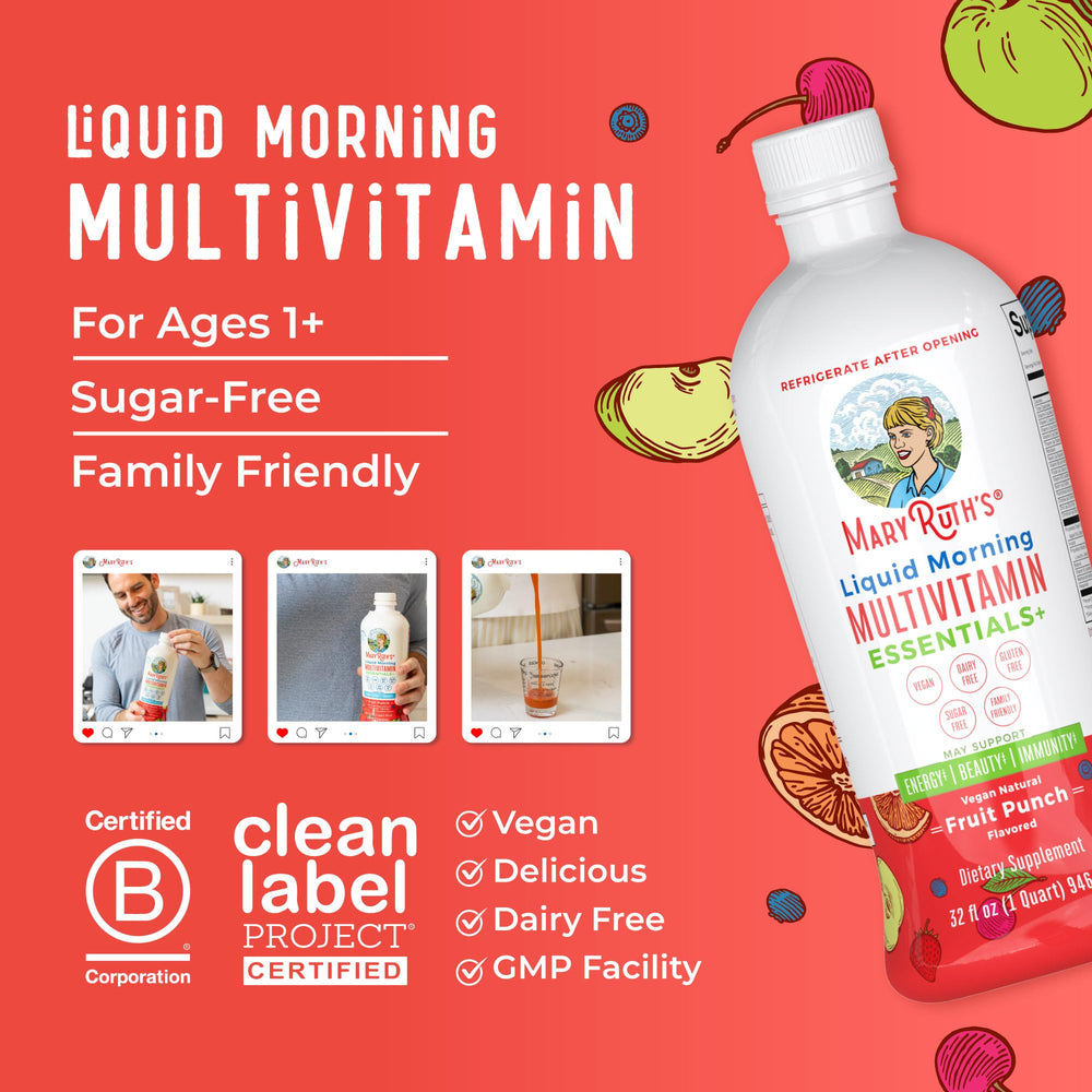 MaryRuth's Essentials is vegan, dairy-free, and gluten-free in a clean formula.