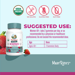 MaryRuth's Organic Menopause Gummies two-daily-dose serving suggestion