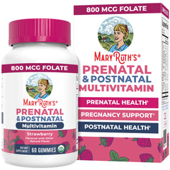 MaryRuth's Prenatal Gummies bottle for easy daily prenatal nutrition.