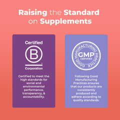 Nutrition label shows organic, vegan, non-GMO credentials.