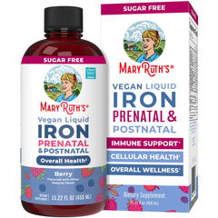 MaryRuth's Prenatal Iron Liquid bottle supports daily iron intake.