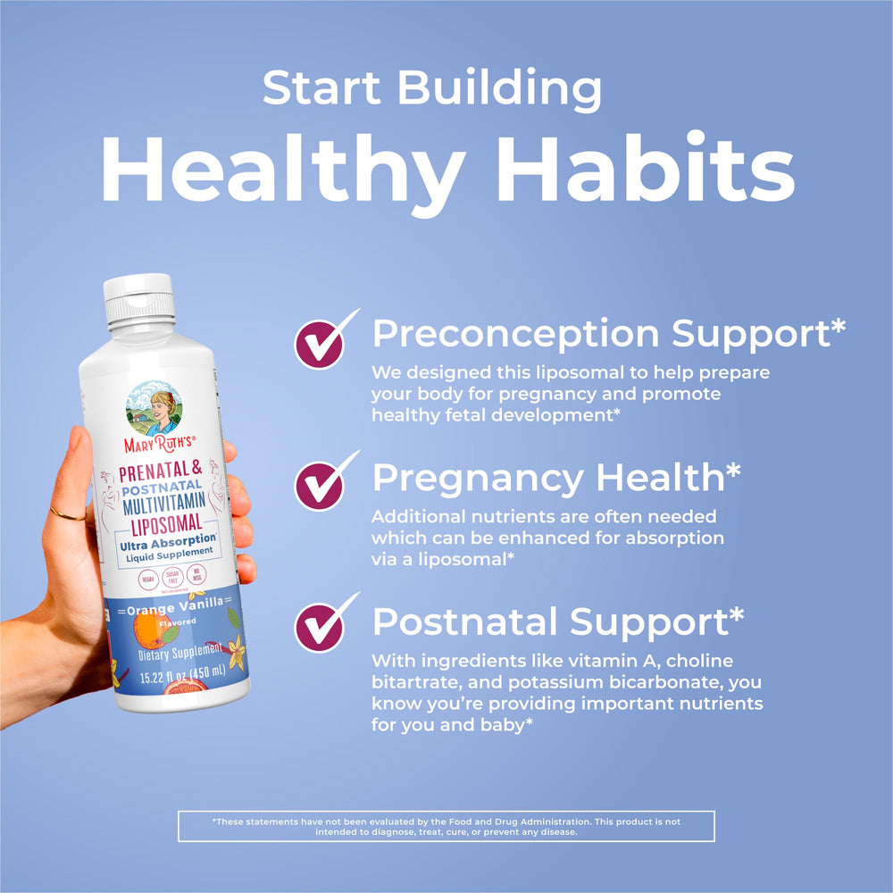 MaryRuth's measuring spoon accompanies bottle for precise daily dosage