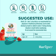 MaryRuth's strawberry-flavor dissolving strip with pleasant taste for daily use.