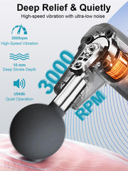 MASGEDRIX quiet operation under 40dB enables peaceful massages anywhere.