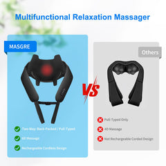 MASGRE portable massager fits in a bag for travel