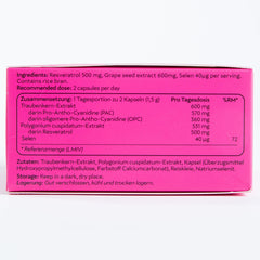 Swiss testing seal on MASI Resveratrol bottle signaling quality control
