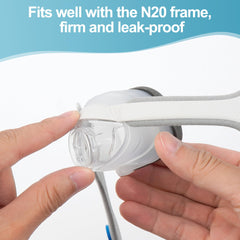 Masktouch cushion seal view demonstrates adaptable seal for reliable nightly wear.