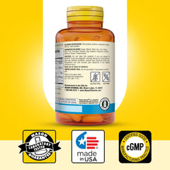 Capsules dispensed from Mason Natural bottle for easy daily use
