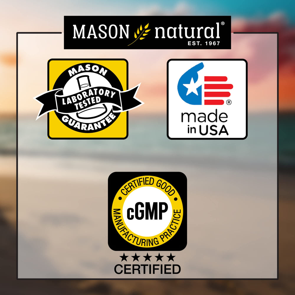 Mason Natural packaging box indicates 90 capsules for ongoing joint care