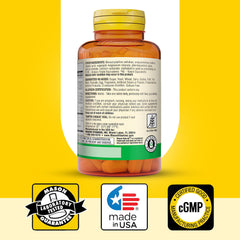 Nutrition facts panel of Mason Natural Ultra B-100 Complex for transparency
