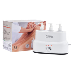 Master Massage 3-bottle warmer control panel enables precise temperature settings.