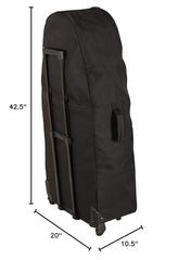 Master Massage Wheel Carrying Case exterior pocket for accessory storage