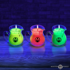 Master Series glass pitcher with pouring lip for controlled application.