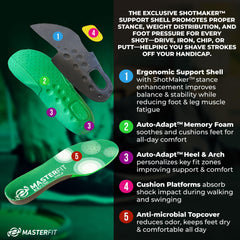 EZQF insole arch support promotes steady balance during swings