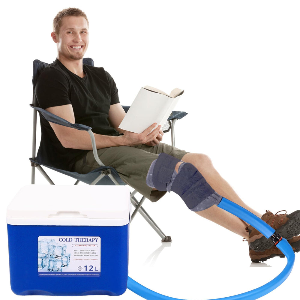 Mathgetin full system in use for knee, back, and hip care.