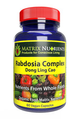 Matrix Nutrients Rabdosia Complex bottle with capsules supports daily antioxidant balance.