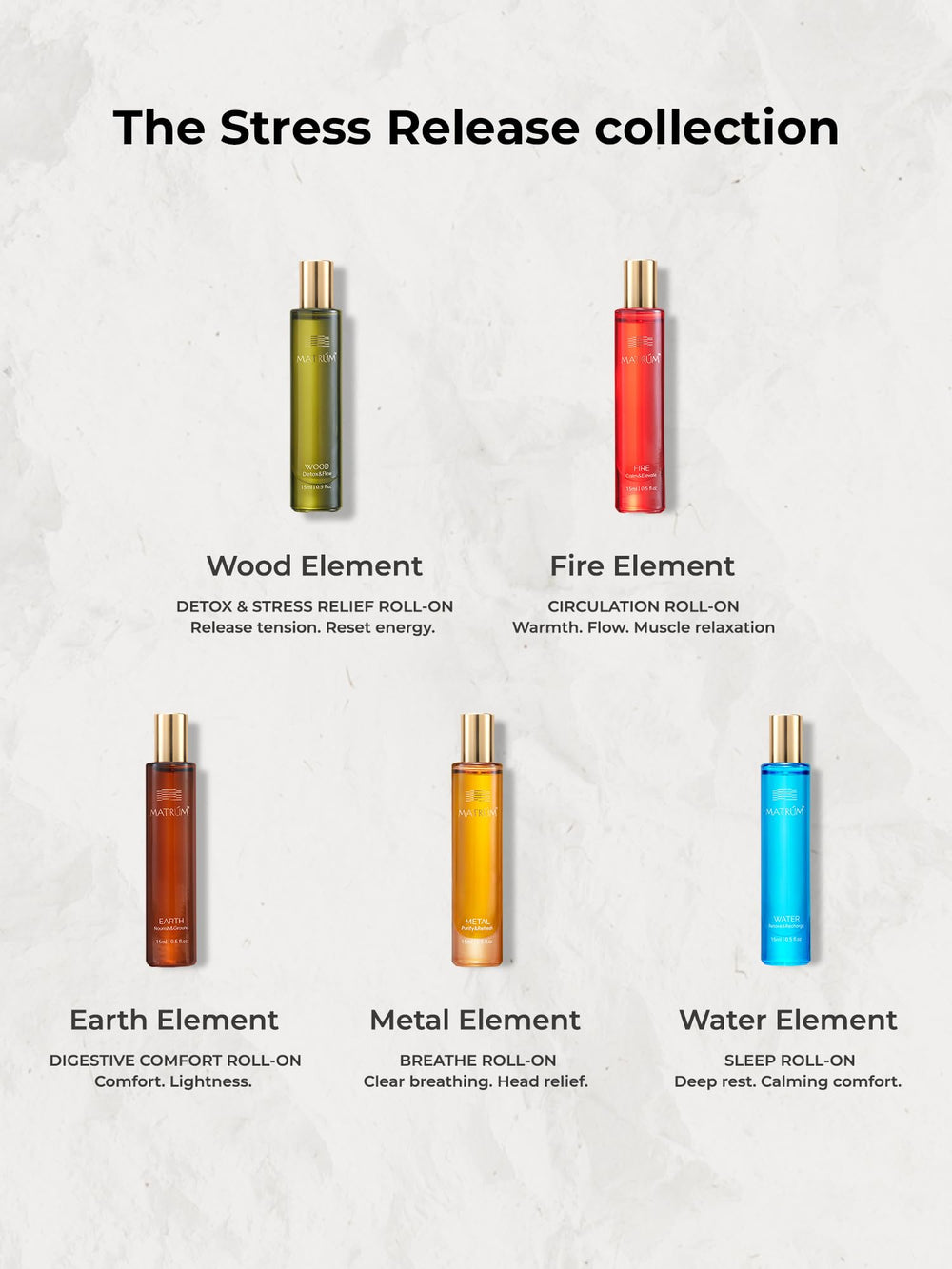 MATRÚM packaged essential oil set with gift-ready presentation.