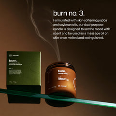 MAUDE Burn No. 3 eucalyptus sandalwood fragrance notes.