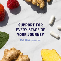 DHA and EPA icons illustrating algae-based MAV Omega-3 benefits