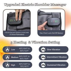 MAVLLY heated shoulder wrap LED display lets you pick your preferred level.