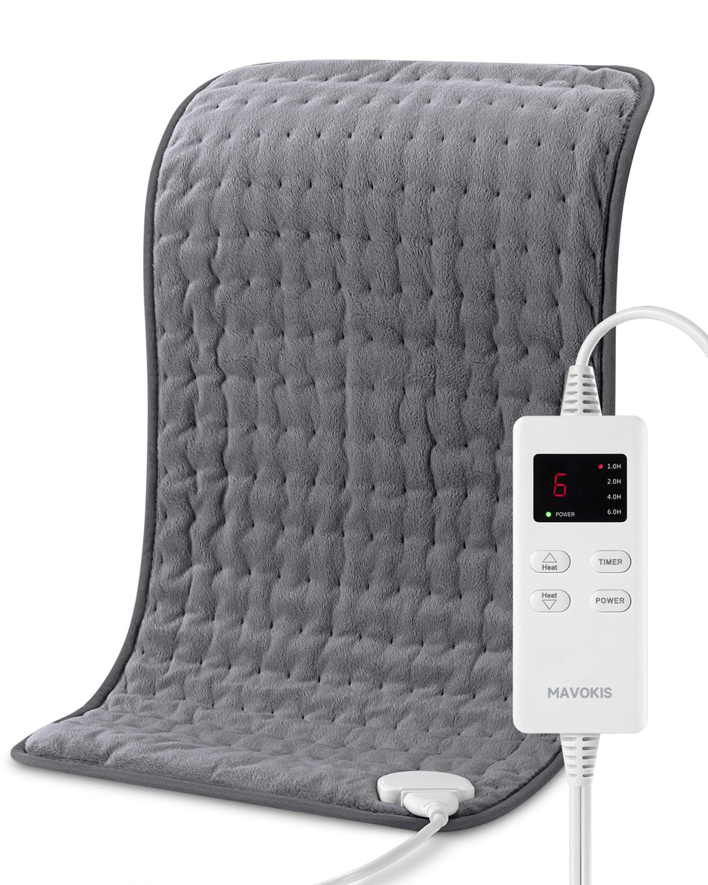 MAVOKIS heating pad large on back offers broad coverage for back relief.