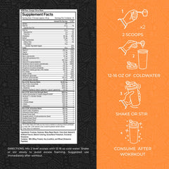 Max Muscle Arm Plus+ scoop-dispense measuring the serving for consistent fueling.