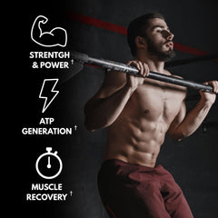 Creatine powder may support muscle fullness and definition during workouts