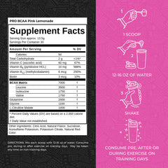 Max Muscle Pro BCAA scoop dissolving in water to illustrate quick mixability